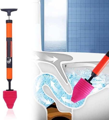 Upgraded WC Plunger Kit, Hochdruck Toilette Entsperren One Shot WC Rohr Kolben, Hochdruck Air Drain Clog Remover Klempner Werkzeug für Waschbecken Bad Küche Badewanne Verstopftes Rohr Upgraded WC Plunger Kit, Hochdruck Toilette Entsperren One Shot WC Rohr Kolben, Hochdruck Air Drain Clog Remover Klempner Werkzeug für Waschbecken Bad Küche Badewanne Verstopftes Rohr von MCHERRY