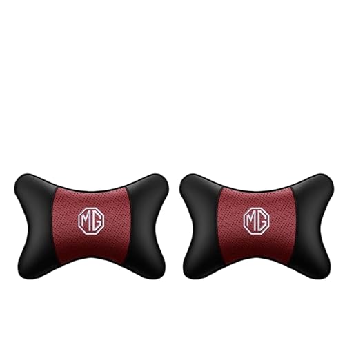 Autokopfkissen für MG MG4 MG5 ZS HS EZS EHS EV 2023 2022, Auto Kopfstütze Kissen Autokopfkissen für Das Autofahren mit Verstellbaren Trägern,A-Two headrests von MCHHYL