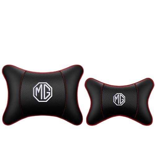 MCHHYL Autokopfkissen für MG HS Trophy 2024, Auto Kopfstütze Kissen Autokopfkissen für Das Autofahren mit Verstellbaren Trägern,C-One headrest and one Lumbar Support von MCHHYL
