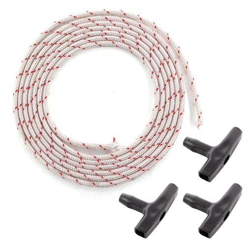 MCHNIC 20m Ø 3,5mm Starterseil Seil Anwerfseil Flechtschnur & Starter Griff für Stihl Husqvarna Dolmar Echo McCulloch Rasenmäher Trimmer Freischneider Motorsägen Motorgartengeräte MCHNIC 20m Ø 3,5mm Starterseil Seil Anwerfseil Flechtschnur & Starter Griff für Stihl Husqvarna Dolmar Echo McCulloch Rasenmäher Trimmer Freischneider Motorsägen Motorgartengeräte von MCHNIC
