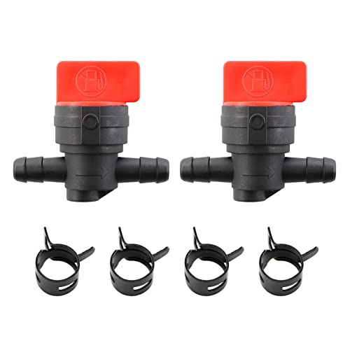 MCHNIC 2x Benzinhahn Kraftstoffhahn mit Klemmen Universal für 6mm Ø Schlauch Gartengeräte für Briggs & Stratton 493960 494768 698183 697947 Freischneider Rasenmäher MCHNIC 2x Benzinhahn Kraftstoffhahn mit Klemmen Universal für 6mm Ø Schlauch Gartengeräte für Briggs & Stratton 493960 494768 698183 697947 Freischneider Rasenmäher von MCHNIC