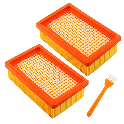 MCHNIC 2x Flachfaltenfilter für Kärcher Mehrzwecksauger MV4 MV5 MV6 WD4 WD5 WD6 WD4Premium, WD5P WD5 Premium, WD5 Premium, WD6 P staubsaugerfilter Ersatz 2.863-005.0 von MCHNIC
