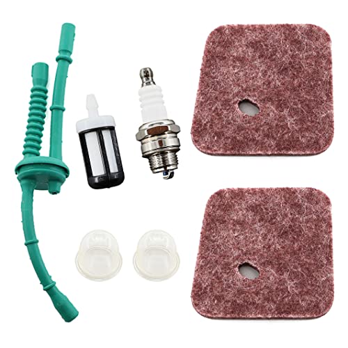 MCHNIC 2x Luftfilter mit Benzinschlauch Benzinfilter Zündkerze für Stihl FS 38 45 46 55 FS38 FS45 FS46 FS55 FS55C FS55R HL45 HS45 FC55 KM55 Freischneider Rasentrimmer Ersetzt 4140 124 2800 MCHNIC 2x Luftfilter mit Benzinschlauch Benzinfilter Zündkerze für Stihl FS 38 45 46 55 FS38 FS45 FS46 FS55 FS55C FS55R HL45 HS45 FC55 KM55 Freischneider Rasentrimmer Ersetzt 4140 124 2800 von MCHNIC
