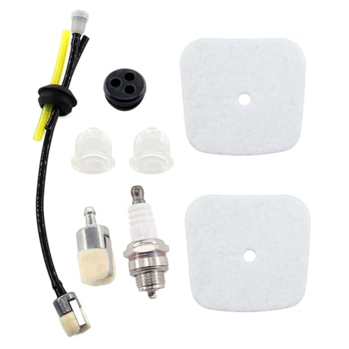 MCHNIC 2x Luftfilter mit Benzinschlauch Benzinfilter für 2-Takt Mantis 7222 7222M 7222E 7225 7230 7234 7240 7920 7924 Bodenfräse Grubber von MCHNIC