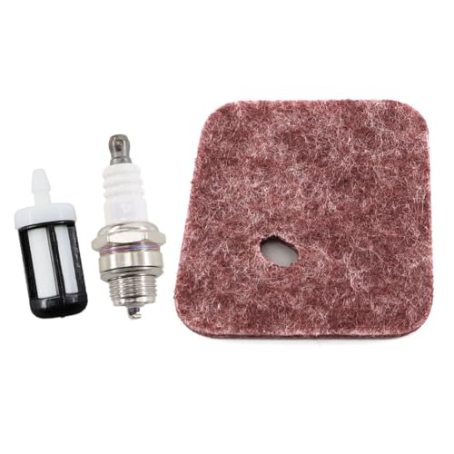 MCHNIC Luftfilter mit Benzinfilter Zündkerze für Stihl FS38 45 46 55, FS38 FS45 FS46 FS55 KM55 FC55 HL45 HS45 Ersetzt 4140 124 2800 von MCHNIC