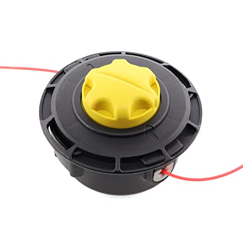 MCHNIC M10x1,25 Links Fadenkopf Mähkopf mit Tippautomatik Kopf Doppelfadenkopf Fadenspule Nylonfaden für Benzin Rasentrimmer Freischneider Motorsense von MCHNIC