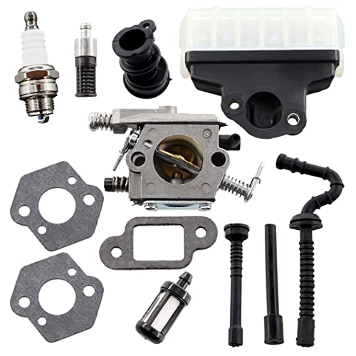 MCHNIC Vergaser mit Luftfilter Benzinschlauch Dichtung für Stihl MS210 MS230 MS250 MS 210 230 250 021 023 025 Motorsäge Kettensäge ersetzt Walbro WT-286, 1123 120 0605 von MCHNIC