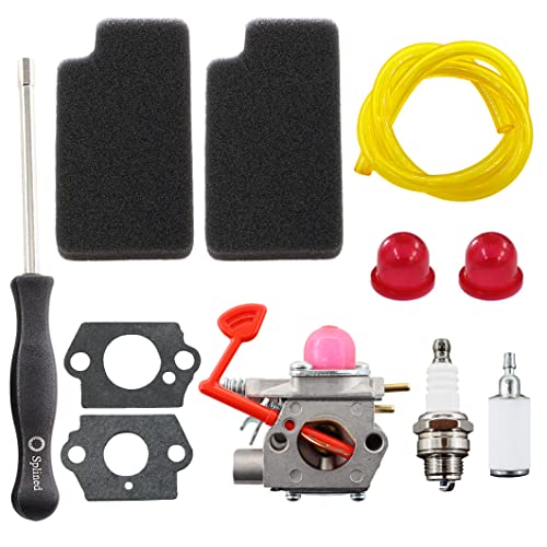 MCHNIC Vergaser mit Dichtung Luftfilter Schraubendreher für Poulan Pro McCulloch Weedeater BVM200C BVM200VS P200C GBV325 P325 Craftsman 25cc 210mph Ersetzen Walbro WT-875-A von MCHNIC