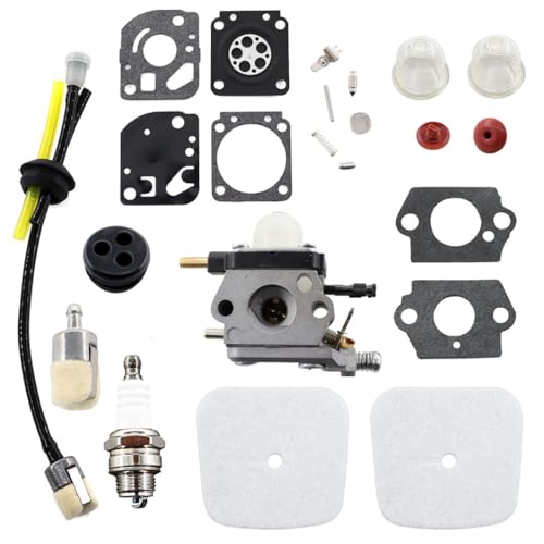 MCHNIC Vergaser mit Luftfilter Zündkerze Benzinschlauch Reparatursatz für 2-Takt Mantis 7222 7222E 7222M 7225 7230 7234 7240 7920 7924 Gartenfräse Ersetzt C1U-K54A, C1U-K82, 12520013123 von MCHNIC