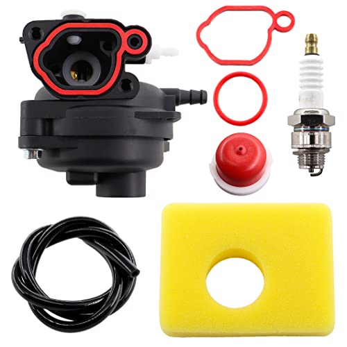 MCHNIC Vergaser mit Luftfilter Zündkerze für Briggs & Stratton 799583 591160 593261 591110 595656 591979 08P502 8P502 09P602 9P602 Rasenmäher Motor 300E 450E 500E Serie von MCHNIC