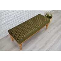 Ottoman Couchtisch/Holzbank Handgemachte Möbel Sitzstuhl Und Ottoman Lange Bank Esszimmer Tisch Sitz Eingangsbank von MCHOMESTORE