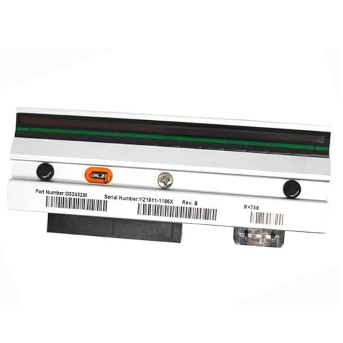 MCHkR Thermalübertragung PrinThead G32432m 70% -80% Kompatibel mit 105SL Barcode-Etikett-Drucker 203DPI Compatible Print Headersatzteil funktioniert mit ähnlichen Modellen 30 Tage von MCHkR