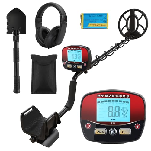 MCJ Professioneller Metalldetektor für Erwachsene, hochpräziser wasserdichter Detektor mit LCD-Display, 5 Modi, mit Schaufel und Tragetasche, fortschrittlicher DSP-Chip MCJ Professioneller Metalldetektor für Erwachsene, hochpräziser wasserdichter Detektor mit LCD-Display, 5 Modi, mit Schaufel und Tragetasche, fortschrittlicher DSP-Chip von MCJ
