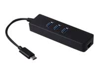 USB Type-C Gigabit Ethernet + Hub 3 Ports von MCL