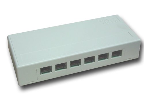 MCL Cat5E FTP Geschirmte Aufputzdose mit 6 Steckdosen MCL Cat5E FTP Geschirmte Aufputzdose mit 6 Steckdosen von MCL