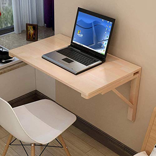 wandklapptisch klapptisch Wand wandtisch klappbar, Wandmontierter Drop-Leaf-Tisch aus massivem Holz, klappbarer Esstisch für die Küche, einfacher Computertisch, Hängetisch, 60 * 40 cm/23,5 * von MCLAYF