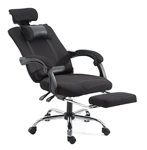 Bürostuhl Computerstuhl Bürostuhl Bürostuhl Chefsessel mit hoher Rückenlehne Computerarbeitsstuhl Rückenlehne Ergonomische Stützfunktion mit Fußstütze Für Studio Home ( von MCLIUJIA