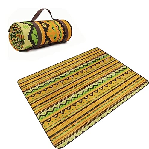 MCLIUJIA Picknickdecke Strandmatte Maschinenwaschbare Stranddecke wasserdichte Picknickdecke Tragbare Picknickmatte Geeignet for Campingausflüge Camping Decke(B) von MCLIUJIA