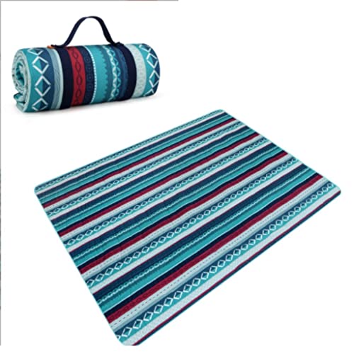 MCLIUJIA Picknickdecke Strandmatte Maschinenwaschbare Stranddecke wasserdichte Picknickdecke Tragbare Picknickmatte Geeignet for Campingausflüge Camping Decke(C) von MCLIUJIA