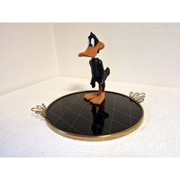 Mid Century Modern Glas Serviertablett 70Er Jahre von MCMeffect