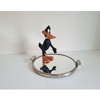 Mid Century Modern Spiegel Bakelit Serviertablett 70Er Jahre von MCMeffect