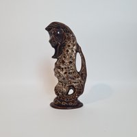 Schöne Mid Century Keramik Glasierte Seepferdchenvase Oder Krug Fosters Studio Pottery von MCMeffect