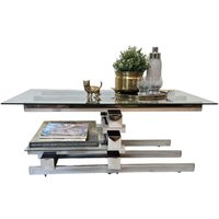 Vintage Mid Century Modern Chrom Und Glas Fernsehtisch von MCMeffect