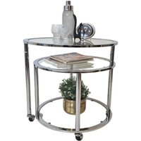 Vintage Mid Century Modern Chrom Und Glas Transformator Couchtisch Mit 3 Gläsern Vintage Mid Century Modern Chrom Und Glas Transformator Couchtisch Mit 3 Gläsern von MCMeffect
