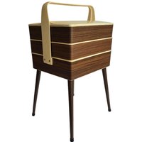Vintage Mid-Century Modern Nähkasten Aus Kunststoff Mit 4 Ausziehbaren Schubladen, 60Er Jahre von MCMeffect