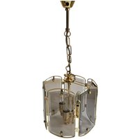 Vintage Mid Century Modern Rauchglas Und Messing Kronleuchter 80Er Jahre Vintage Mid Century Modern Rauchglas Und Messing Kronleuchter 80Er Jahre von MCMeffect