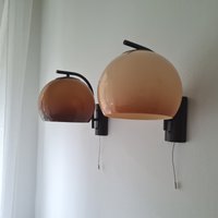 Vintage Space Age Atomic Augapfel Wandlampe 70Er von MCMeffect