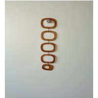 Mid Century Modern Holz Wandbehang Mobile Walnuss Finish von MCModernStudio