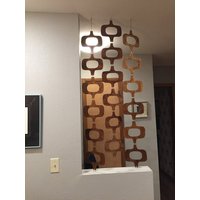 Retro Raumteiler Mid-Century Modern, Hängender Wandschirm, Us Versendet Mit Ddp Ohne Extrakosten Bei Lieferung, Teiler, Mcm von MCModernStudio