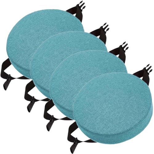 Barhocker-Kissen, rundes Stuhlkissen mit Bändern von 1, 2, 4, Sitzkissen für Stühle, rutschfeste Bistrostuhl-Pads mit maschinenwaschbarem Bezug für Garten, Zuhause und Büro (2,25 x 5 cm (4 Stück) Barhocker-Kissen, rundes Stuhlkissen mit Bändern von 1, 2, 4, Sitzkissen für Stühle, rutschfeste Bistrostuhl-Pads mit maschinenwaschbarem Bezug für Garten, Zuhause und Büro (2,25 x 5 cm (4 Stück) von MCNDSI