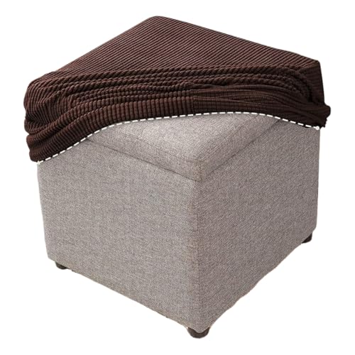 MCNDSI Fußhocker Quadratisch 40x40/50x50 Hockerbezug Stretch Ottoman Cover Ottomane Schonbezug Hocker Hussen für Fußhocker Stretch Ottomane Abdeckung Hocker Protector Hockerabdeckung(I,40X40CM) von MCNDSI