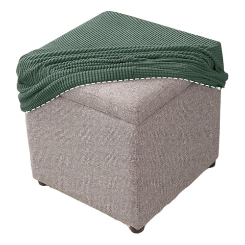 MCNDSI Fußhocker Quadratisch 40x40/50x50 Hockerbezug Stretch Ottoman Cover Ottomane Schonbezug Hocker Hussen für Fußhocker Stretch Ottomane Abdeckung Hocker Protector Hockerabdeckung(J,30x30cm) von MCNDSI