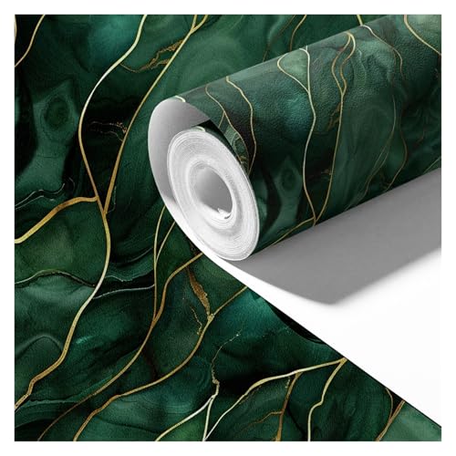 MCNDSI Möbelfolie Klebefolie Selbstklebende Folie Tapete 3D Vintage Blumen PVC Aufkleber Selbstklebend Tapeten für Küche Wohnzimmer Dekofolie(Style4,18x118inch/45x300cm) von MCNDSI