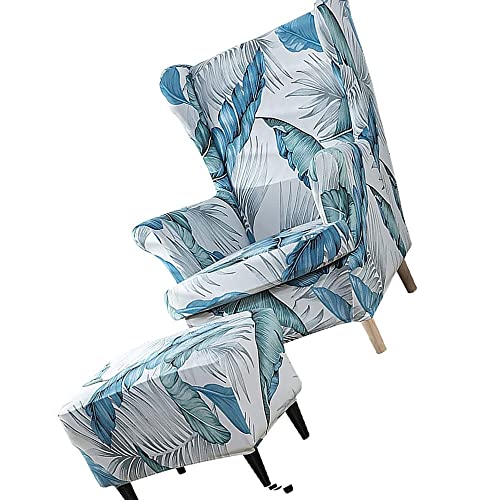 MCNDSI Ohrensessel Überzug Mit Ottomane Schonbezug Stretch Sessel-Überwürfe Ohrensessel Schonbezüge Bezug Sesselhusse Tiger Stuhlbezug Mit Armlehne Hohe Rückenlehne (Color : #43) von MCNDSI