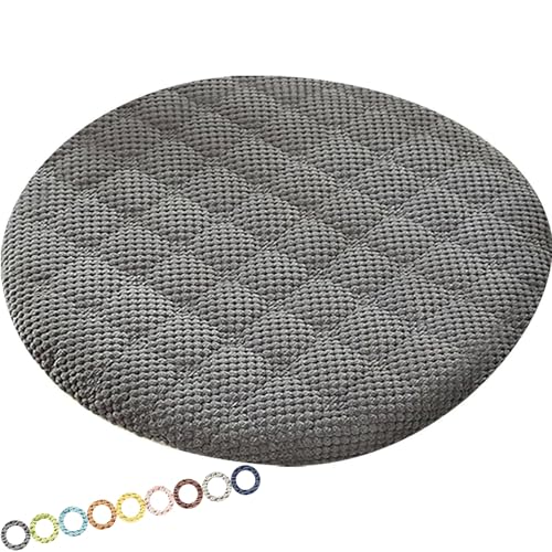 MCNDSI Rund Sitzkissen Stuhl Stuhlkissen 30/40/35/50/45 cm Sitzkissen Baumwolle Sitzpolster Stuhlauflage für Outdoor Indoor Gartenstuhl Küche oder Esszimmerstuhl(K1,1PC_14INCH/35CM) von MCNDSI