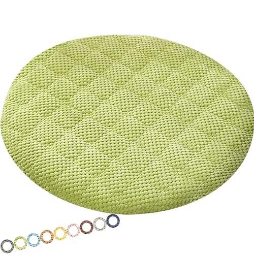 MCNDSI Rund Sitzkissen Stuhl Stuhlkissen 30/40/35/50/45 cm Sitzkissen Baumwolle Sitzpolster Stuhlauflage für Outdoor Indoor Gartenstuhl Küche oder Esszimmerstuhl(K2,1PC_16INCH/40CM) von MCNDSI