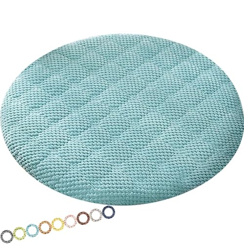 MCNDSI Rund Sitzkissen Stuhl Stuhlkissen 30/40/35/50/45 cm Sitzkissen Baumwolle Sitzpolster Stuhlauflage für Outdoor Indoor Gartenstuhl Küche oder Esszimmerstuhl(K3,1PC_12INCH/30CM) von MCNDSI