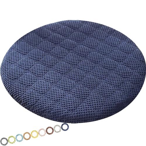 MCNDSI Rund Sitzkissen Stuhl Stuhlkissen 30/40/35/50/45 cm Sitzkissen Baumwolle Sitzpolster Stuhlauflage für Outdoor Indoor Gartenstuhl Küche oder Esszimmerstuhl(K9,1PC_20INCH/50CM) von MCNDSI