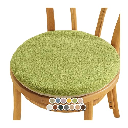 Sitzkissen Rund Stuhlkissen Stuhlauflage rutschfest Stuhlkissen Waschbar Sitzkissen Gartenstuhl für Esszimmerstühle Hocker Bürostühle(#12,14x14inch/35x35cm) von MCNDSI