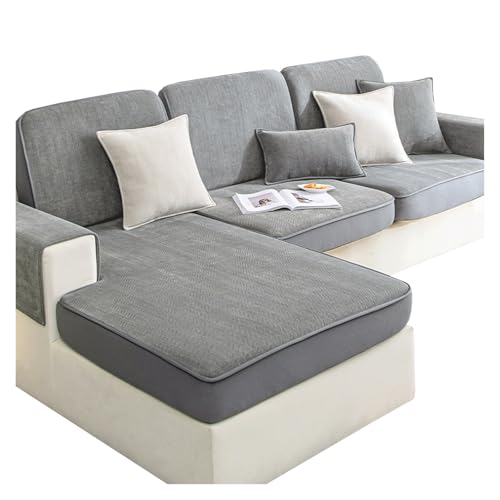 MCNDSI Sofa Sitzkissenbezug Stretch Sofabezug Sofasitzbezug für Wohnzimmer Schnittsofa Couch Kissenbezüge mit Elastischer Unterseite Husse Überzug Bezug für Sofa Sitzkissen(#2,27.5x31.4inch/70x80cm) von MCNDSI