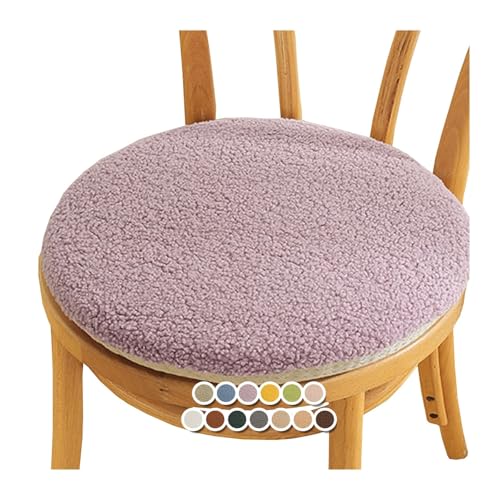 Sitzkissen Rund Stuhlkissen Stuhlauflage rutschfest Stuhlkissen Waschbar Sitzkissen Gartenstuhl für Esszimmerstühle Hocker Bürostühle(#10,14x14inch/35x35cm) von MCNDSI