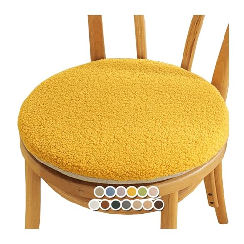 Sitzkissen Rund Stuhlkissen Stuhlauflage rutschfest Stuhlkissen Waschbar Sitzkissen Gartenstuhl für Esszimmerstühle Hocker Bürostühle(#11,16x16inch/40x40cm) von MCNDSI