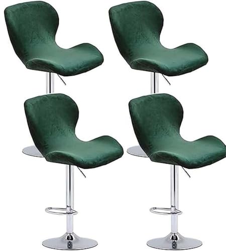 Stretch Barhocker Stuhlhussen Bezüge Barstuhlbezug mit Rückenlehne 2/4/6 Stück Hussen für Barhocker Waschbarer Bar Stuhl-Abdeckung Passend,für Café Schemel Hohe Barhocker Stuhl Bezüge ( Color : #21 , von MCNDSI