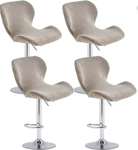 Stretch Barhocker Stuhlhussen Bezüge Barstuhlbezug mit Rückenlehne 2/4/6 Stück Hussen für Barhocker Waschbarer Bar Stuhl-Abdeckung Passend,für Café Schemel Hohe Barhocker Stuhl Bezüge ( Color : #17 , von MCNDSI