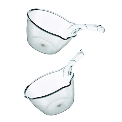 2 Stück langstielige Kunststoff-Wasserlöffel, Badelöffel, verdickte Kunststoff-Küchenspüllöffel, ideal für Küche und Haushalt von MCNZNJONV