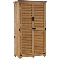 M Mcombo Gartenschrank Gerätehaus Geräteschuppen Garten Schuppen Schrank Holz 0870 von MCOMBO